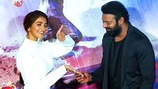 Prabhas Seeing Pooja Hegde Palm Reading At Radhe Shyam Trailer Launch | Daily Culture