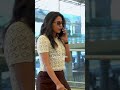 aishwaryalekshmi showing us how to slay gets clicked at hyderabad airport gulte