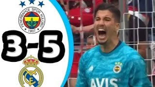 Fenerbahçe 3-5 Real Madrid ÖZET HD Audı Cup