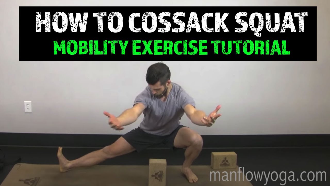 How To Cossack Squat Mobility Exercise | Tutorial - YouTube