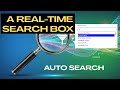 Auto Search in PHP & AJAX | Live Search Suggestion with MySQL