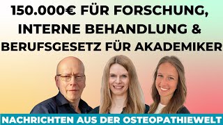 150.000€ für Forschung, Interne Behandlung und Berufsgesetz für Akademiker” News im November 2024