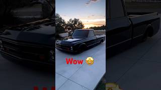 Bagged & blacked out Chevy truck 🛻 #cars #trucks #shorts #ytshorts #classiccars #carslover