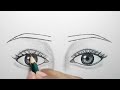 how to draw both eyes step by step for beginners pencil sketch for beginners howtodraw