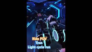 Full ride POV or Tron Lightcycle run #tron #disney #magickingdom #ridepov #tronlightcyclerun