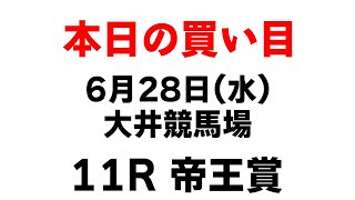 【今日の優注馬】2023年6月28日（水）大井競馬場 11R 帝王賞 本日の買い目はこれ！！