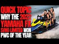 Why The 2022 Yamaha FX SVHO Limited Won Watercraft of The Year: WCJ Quick Topics