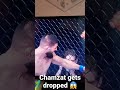 Khamzat Chimaev gets dropped by Gilbert Burns #ufc273 🔥