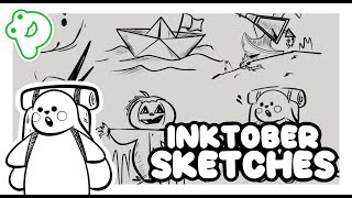 Inktober challenge speed drawings! (Week 4) - Psystix