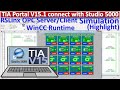 TIA Portal WinCC RunTime connect with Studio 5000 RSLogix Emulator