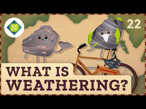 What is weathering and denudation?