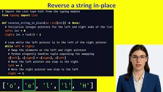 Python Tutorial: Reverse a String In-Place (Efficient Two-Pointer Method) #Coding #DataStructures