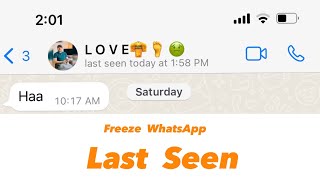 How to freeze Whatsapp Last seen in any iPhone