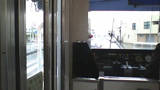 前面展望風動画　豊橋鉄道市内線（路面電車）駅前→赤岩口行き　2020年2月29日　14時59分発　モ801号（パト電車）