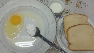 هل لديك بيضه🥚وتوست🍞طريقه الخبز الفرنسي اللذيذ☕🧇😋✅