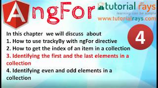 ng for directive - finding first and Last elements index - Angular 7/8 Tutorial