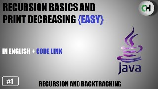Print Decreasing | Print Decreasing using recursion | Print Decreasing in java
