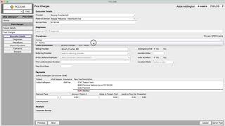 Post an Administrative Charge in PCC EHR