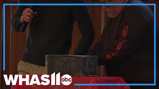 Kansas courthouse opens a time capsule after more than 130 years