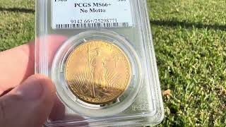 1908 No Motto PCGS MS66+ $20 Gem Saint Featured Rare Coin Video