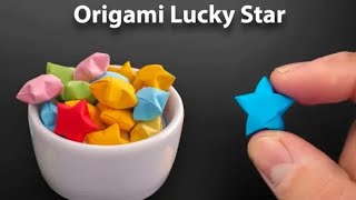 How to make a paper origami Star, Origami lucky Star making, lucky Star making easy