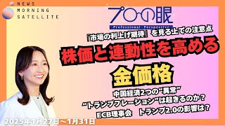 【一週間まとめ】モーサテ「プロの眼」（1月27日～1月31日）　#モーニングサテライト　#中国経済　#利上げ　#金　#トランプ　#テレ東