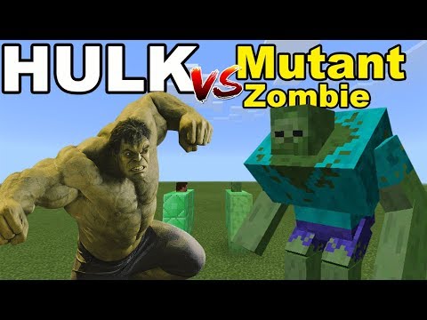 How To Make Mutant Zombies In Minecraft - hulk vs mutant zombie minecraft pe
