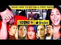 JORDINDIAN | What Not To Do On a First Date | Tinder | Jaby Koay & Jana Krumholtz Reaction