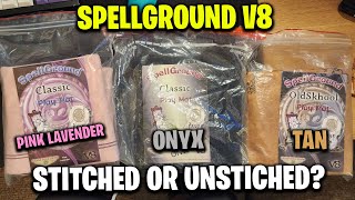 Spellgrounds V8 UNSTITCHED Playmat Review (Pink Lavendar) w/ Comparison vs ONYX \u0026 Tan Classic