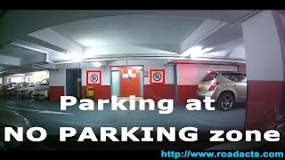 Singapore : Parking at No Parking zone