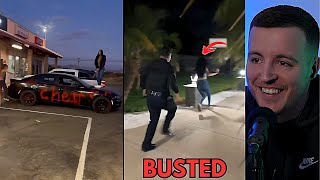 Women DESTROY Boyfriends Car Outside Restaurant Then Get ARRESTED