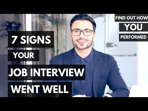 Signs Your Job Interview Went Well (Find Out How You Performed) Signs Your Job Interview Went Well (Find Out How You Performed)