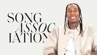 Tyga Sings Bruno Mars, Miguel, and "Freaky Deaky" in a Game of Song Association | ELLE