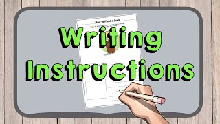 English | How to Write Instructions