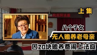 八个子女不愿赡养老人，因100块赡养费闹上法庭，扬言：最多20