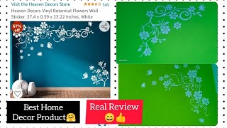 Tutorial of Heaven Decors Vinyl Botanical Flowers Wall Sticker |