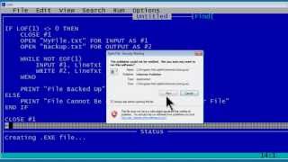 Qbasic Tutorial 39 Text Files Part 1 Making A Text