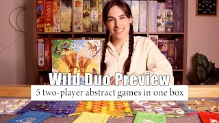 Wild Duo Preview! | 5 two-player abstract games in one box!