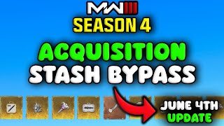 ✅MW3 Acquisition Stash BYPASS (SEASON 4)✅ - MW3 Season 4 June 4th Update - Modern Warfare 3 Glitches