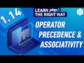 PHP Operator Precedence & Associativity - Full PHP 8 Tutorial