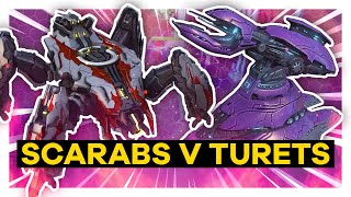 SMASHING waves of SCARABS with MEGA TURRETS in Halo Wars 2 TURTLE! 🫣