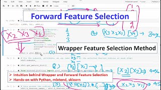 Forward Feature Selection |Sequential Forward Selection|Wrapper Method Part1|Tutorial 7