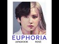 jungkook bts euphoria ft. ai rosé from blackpink