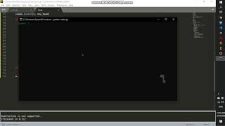 Simple Snake game Curses programming with Python
