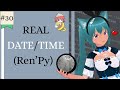 Ren’Py Tutorial: Show Current Date & Time (Python datetime.now + strftime)