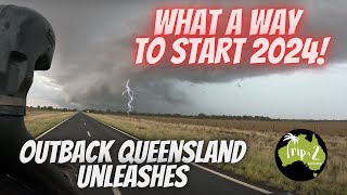 WHAT A WAY TO KICKOFF 2024 A MASSIVE STORM SENDS US RUNNING | FINALLY LEAVING QUEENSLAND - Ep29