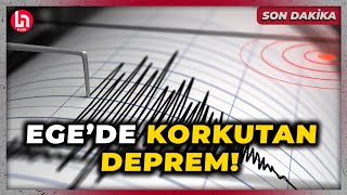 SON DAKİKA! AFAD duyurdu! Bir deprem daha meydana geldi! Merkez üssü Ege Denizi!