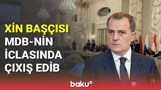 Ceyhun Bayramov MDB-nin iclasında çıxış edib - BAKU TV