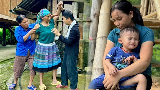 Pao stands up to protect baby Bon and Huong - his small family - Life of a 20-ye