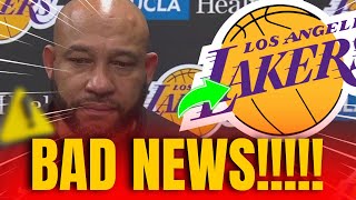 🚨 BREAKING NEWS! NOT GOOD NEWS! LAKERS TODAY! LAKERS NEWS TODAY!